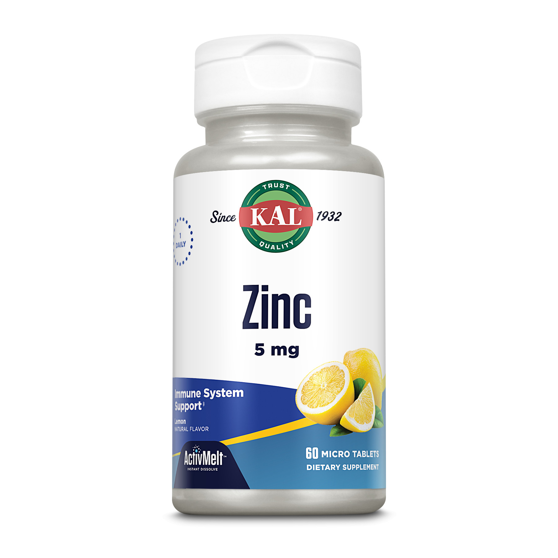 KAL Zinc 5 mg ActivMelt 60 tabs Lemon - зображення 1