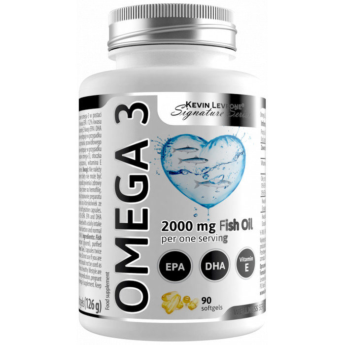 Kevin Levrone Omega 3 2000 mg Fish Oil 90 softgels /45 servings/ - зображення 1