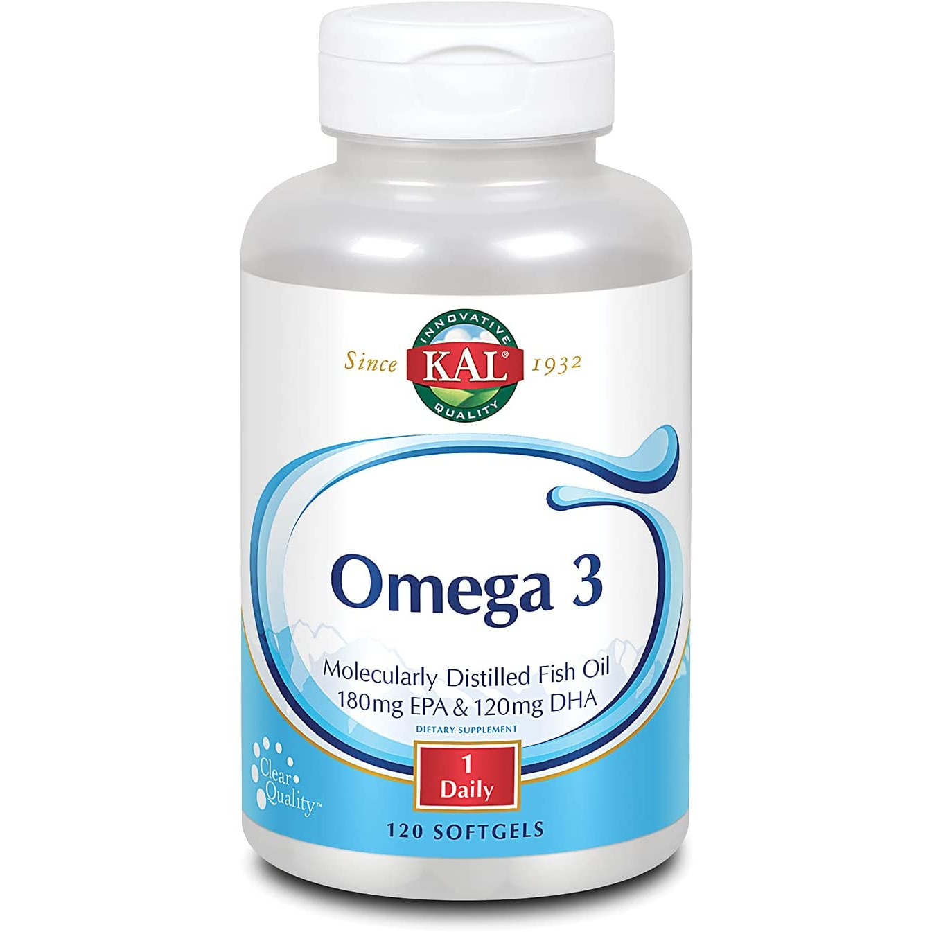 KAL Omega 3 180/120 120 softgels - зображення 1