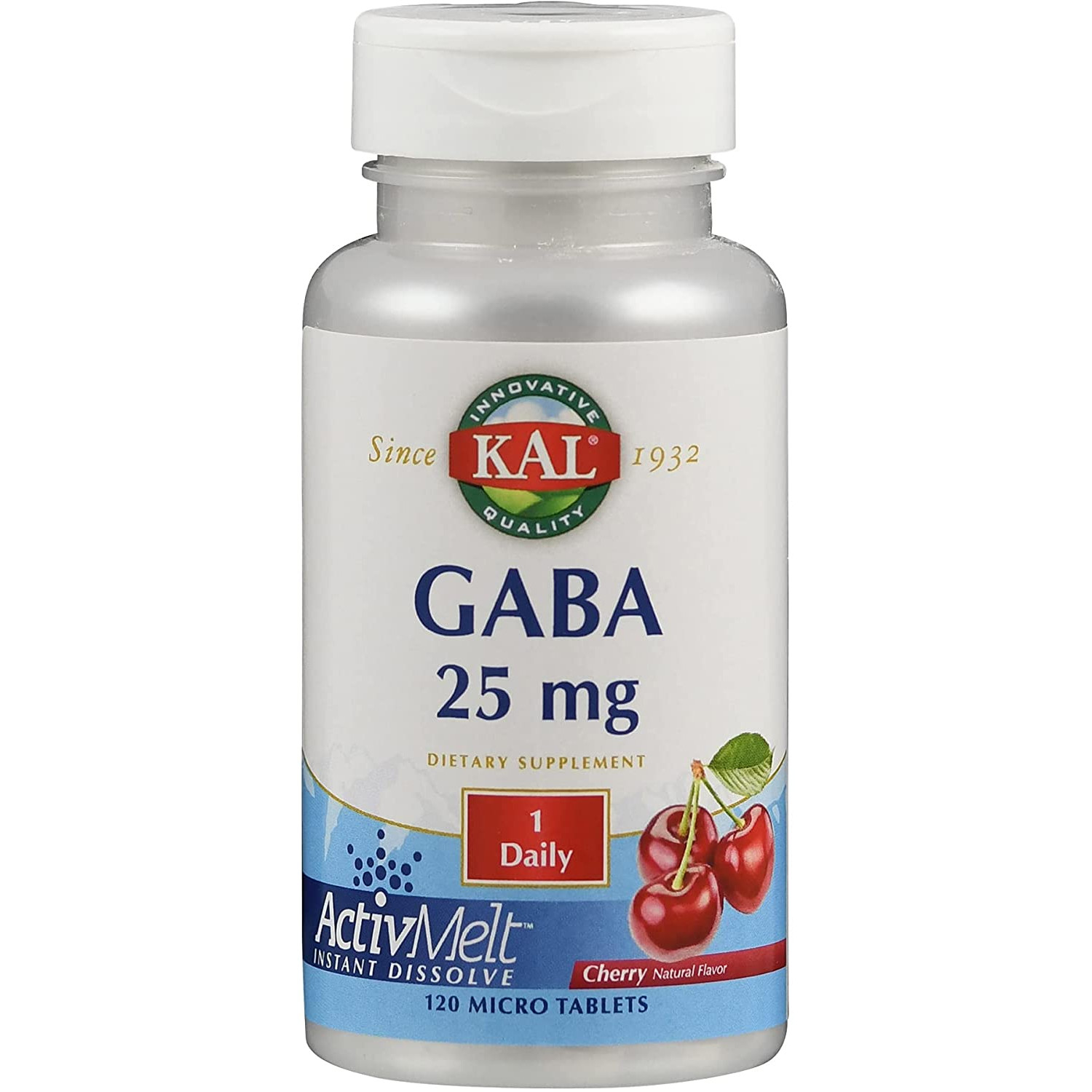 KAL GABA 25 mg ActivMelt 120 tabs Cherry - зображення 1