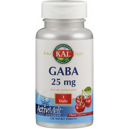 KAL GABA 25 mg ActivMelt 120 tabs Cherry