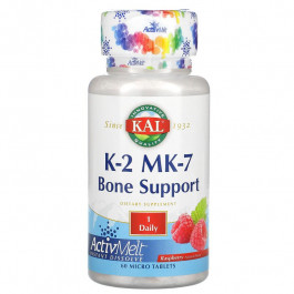 KAL K-2 MK-7 Bone Support ActivMelt 60 tabs Raspberry