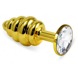   LoveToy Rosebud Spiral Metal Plug, золотая (6970260903844)