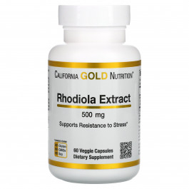   California Gold Nutrition Rhodiola Extract 500 mg 60 caps