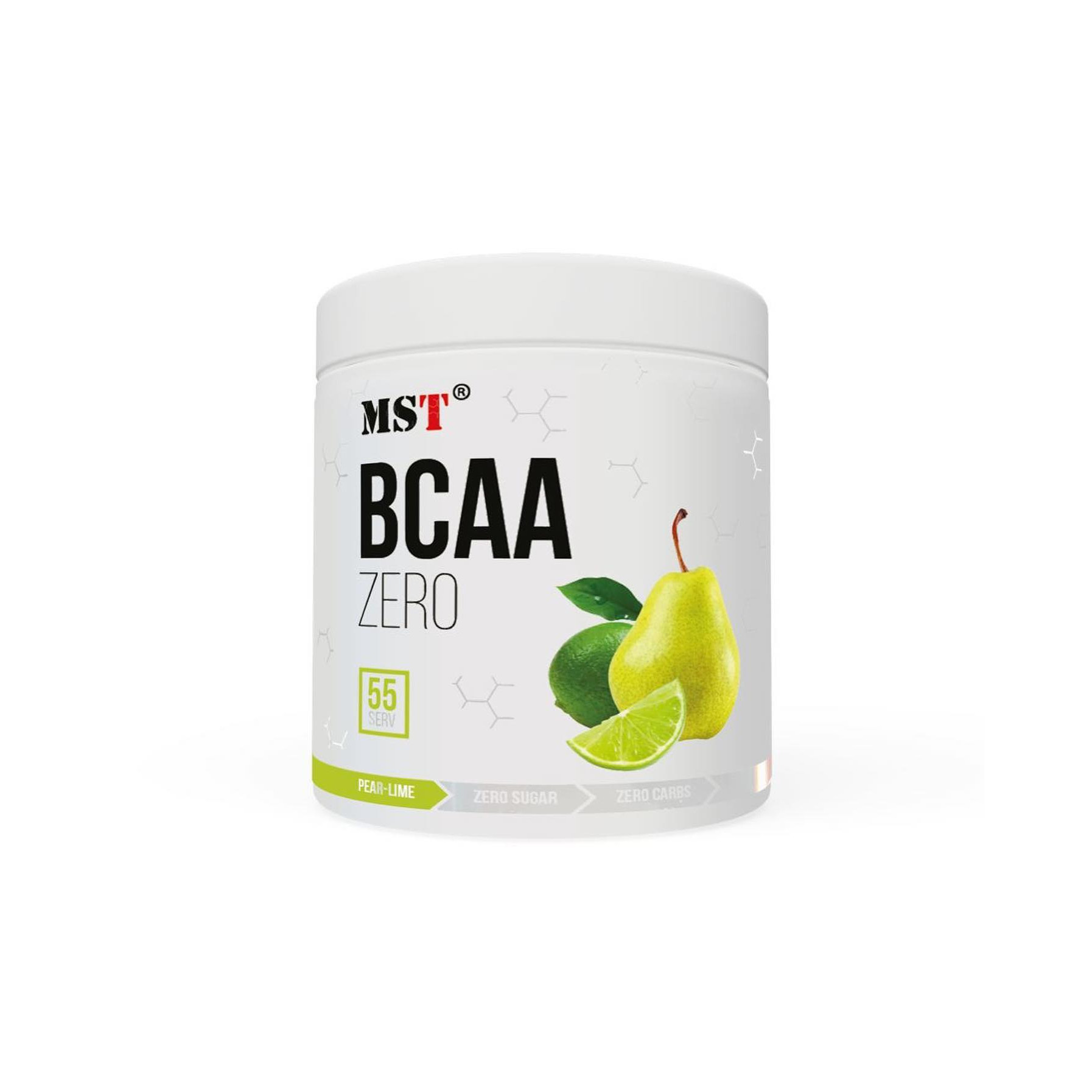 MST Nutrition BCAA Zero 330 g /55 servings/ Pear Lime - зображення 1