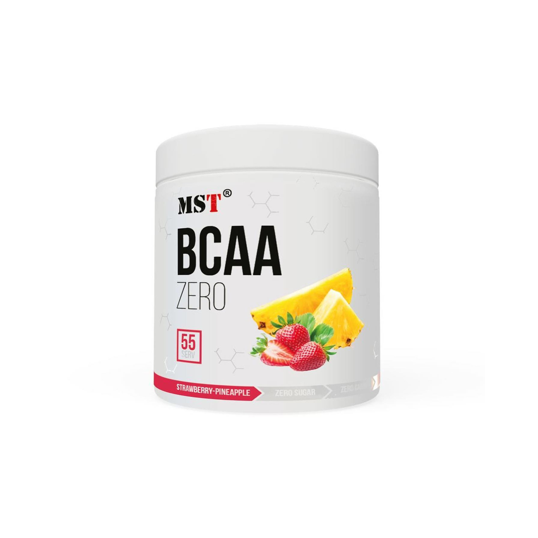 MST Nutrition BCAA Zero 330 g /55 servings/ Strawberry Pineapple - зображення 1