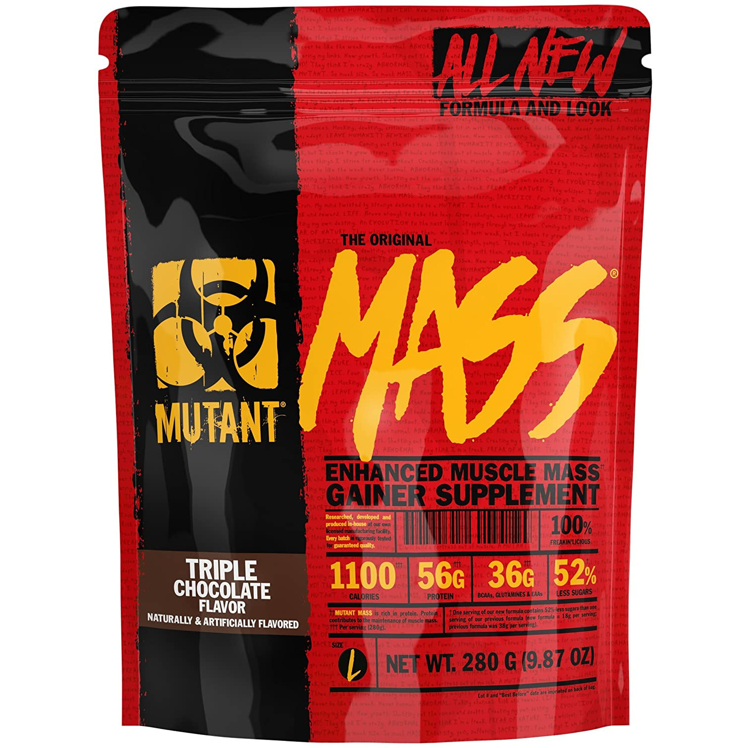 Mutant Mass 280 g /2 servings/ Triple Chocolate - зображення 1
