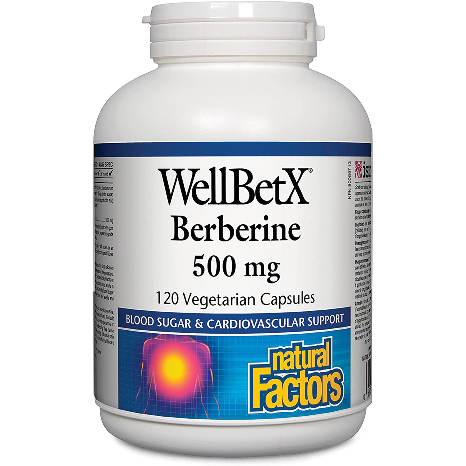 Natural Factors WellBetX Berberine 500 mg 120 caps - зображення 1