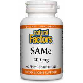   Natural Factors SAMe 200 mg 60 tabs