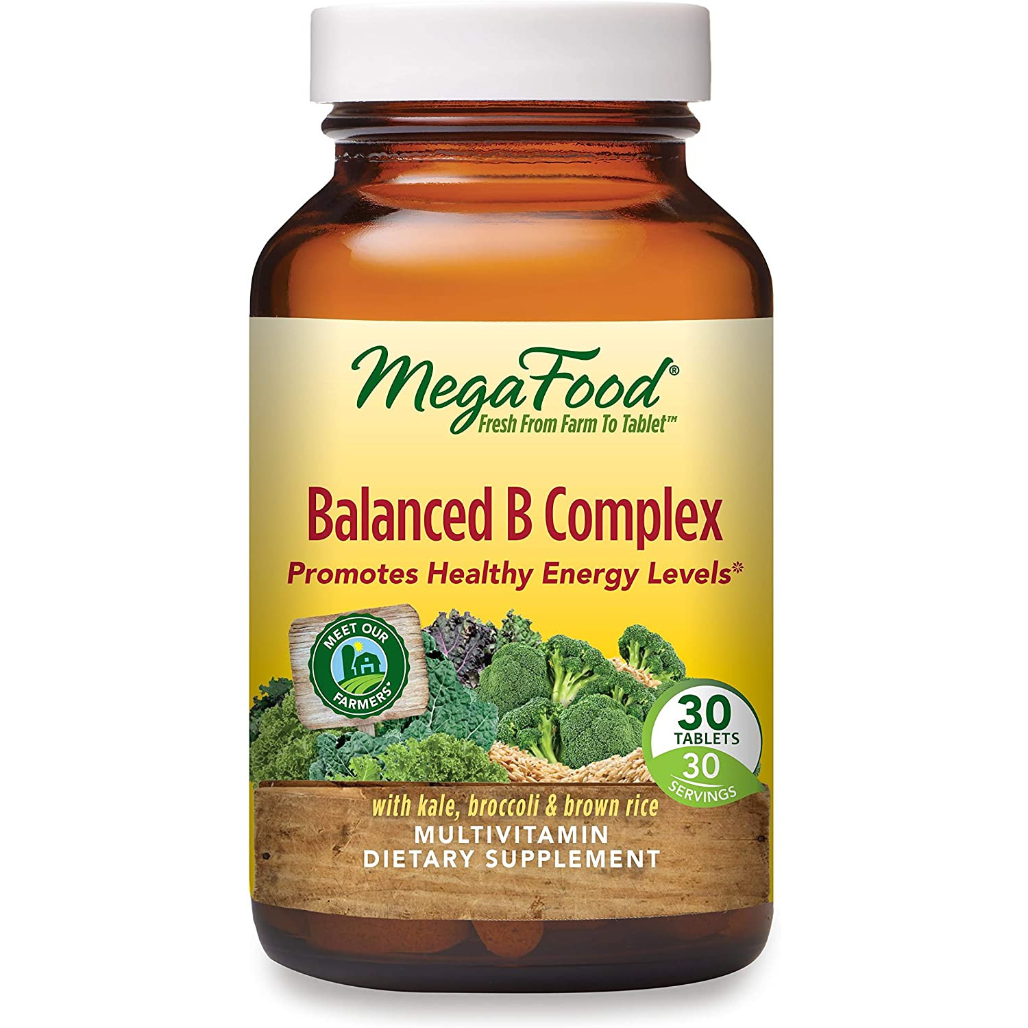 MegaFood Balanced B Complex 30 tabs - зображення 1