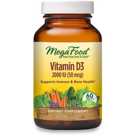 MegaFood Vitamin D3 2000 IU /50 mcg/ 60 tabs