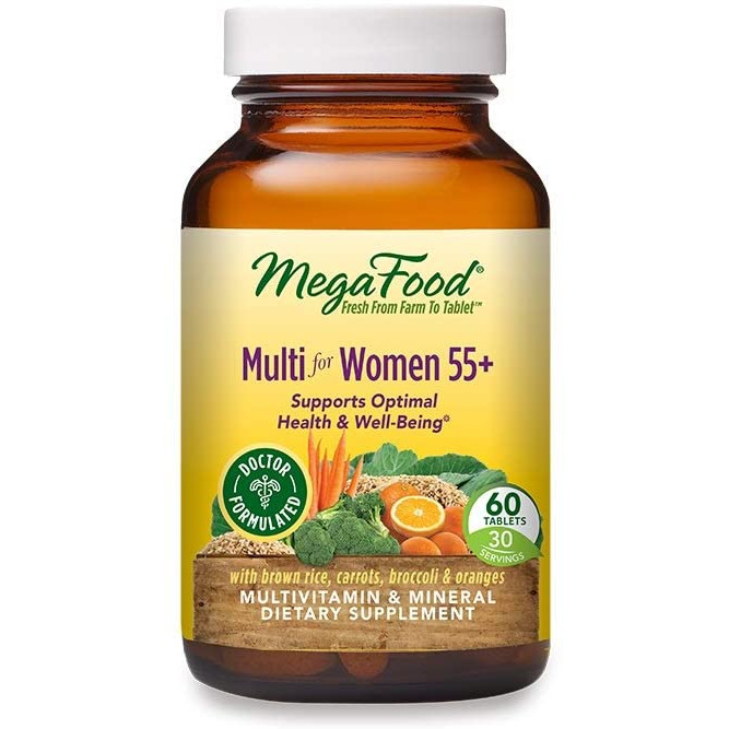 MegaFood Multi for Women 55+ 60 tabs /30 servings/ - зображення 1