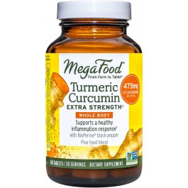 MegaFood Turmeric Curcumin Extra Strength - Whole Body 60 tabs /30 servings/