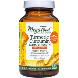   MegaFood Turmeric Curcumin Extra Strength - Whole Body 90 tabs /45 servings/