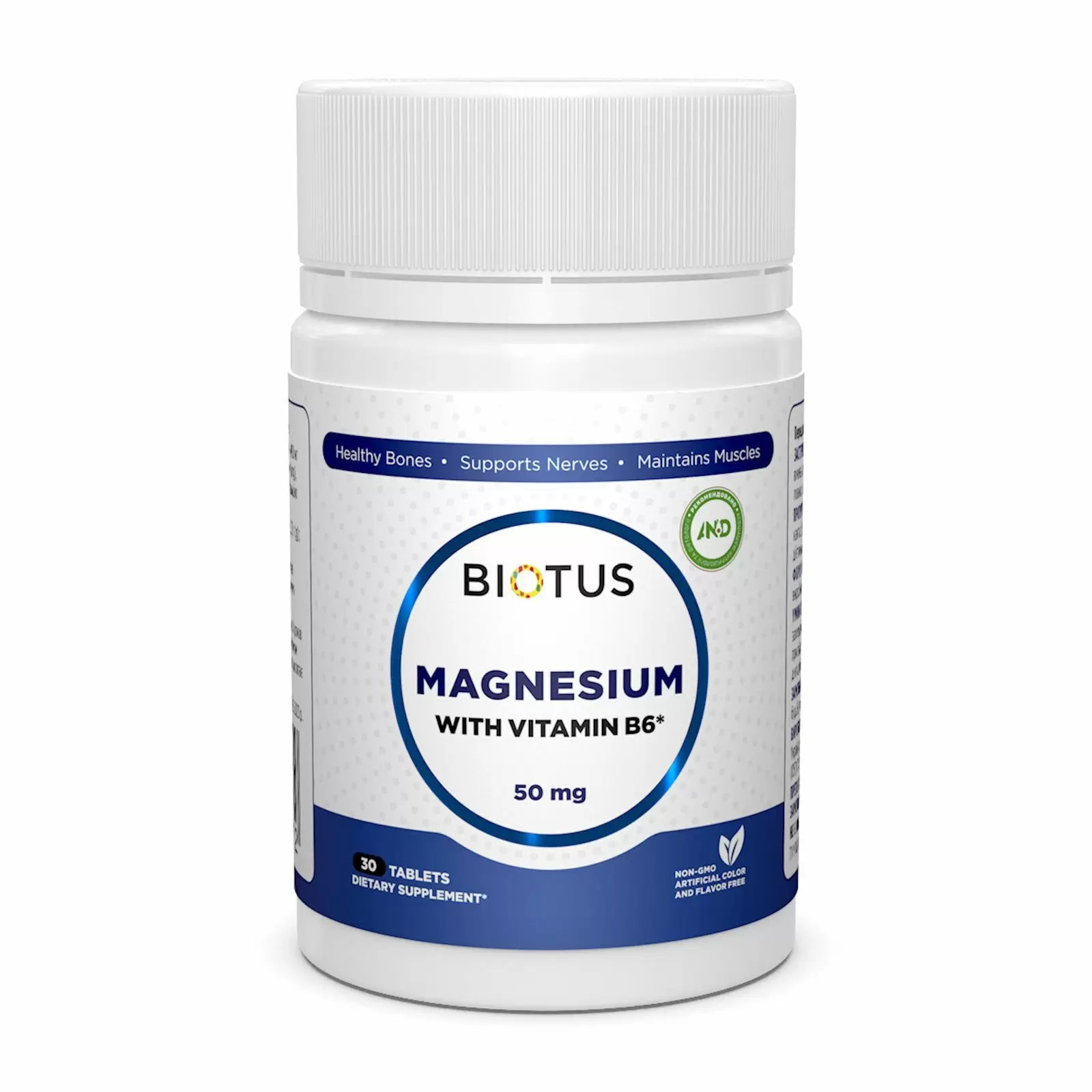 Biotus Magnesium with Vitamin B6 30 tabs - зображення 1