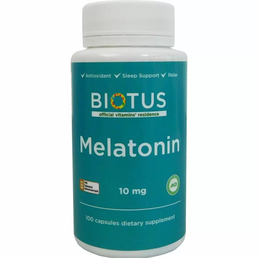 Biotus Melatonin 10 mg 100 caps - зображення 1