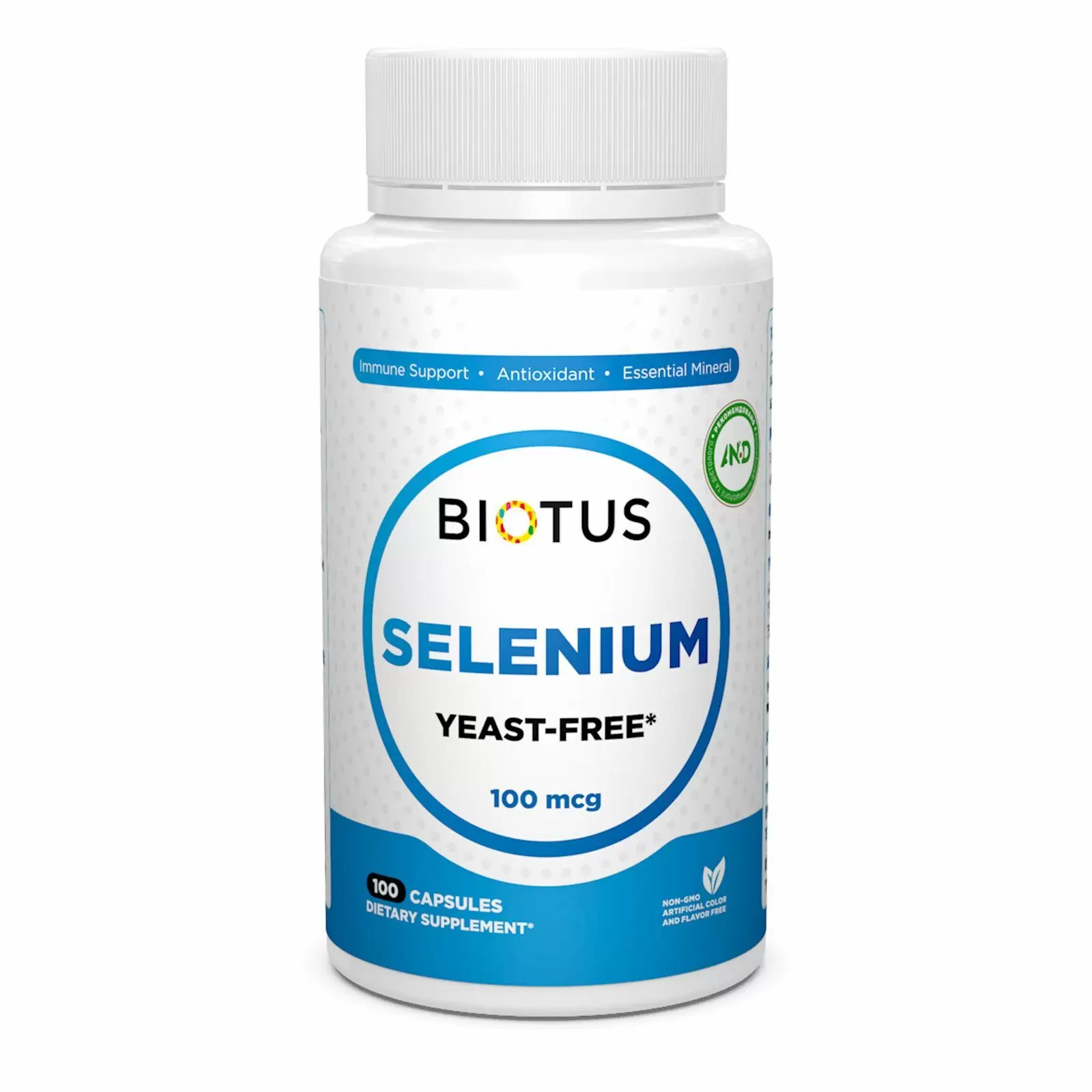 Biotus Selenium Yeast-Free 100 mcg 100 caps - зображення 1