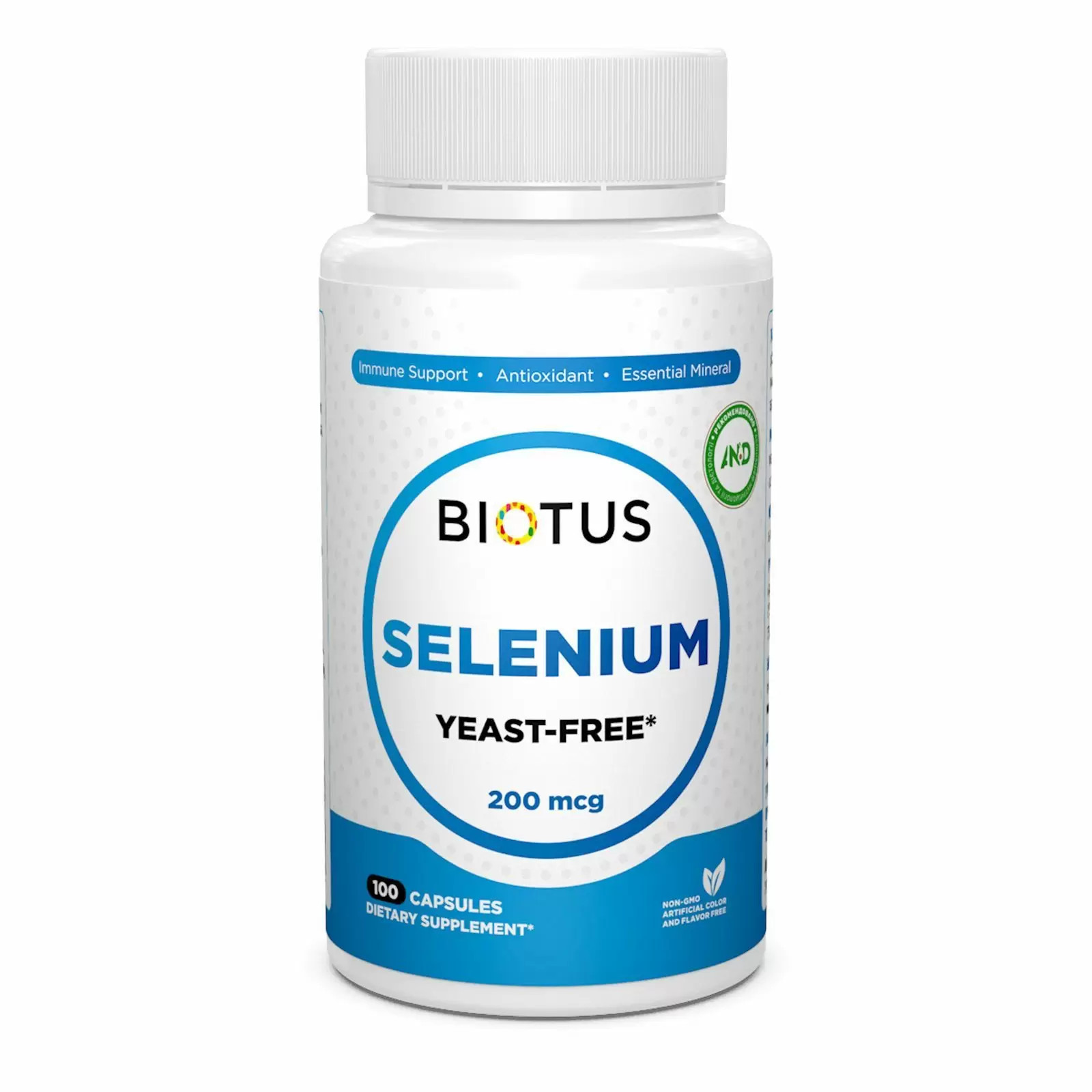 Biotus Selenium Yeast-Free 200 mcg 100 caps - зображення 1
