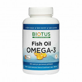Biotus Omega-3 Fish Oil 500 mg 180 caps /90 servings/