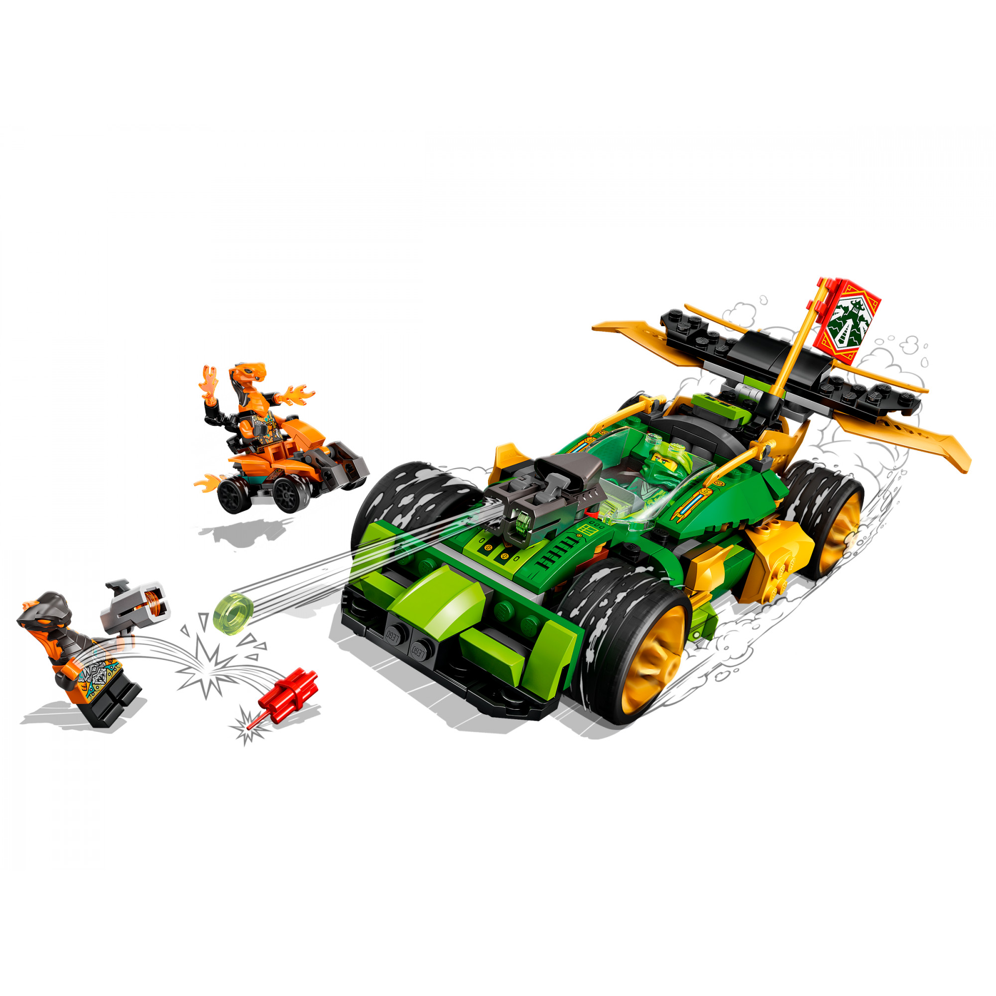 LEGO Ninjago Гоночный автомобиль ЭВО Ллойда (71763) купить в  интернет-магазине: цены на блочный конструктор Ninjago Гоночный автомобиль  ЭВО Ллойда (71763) - отзывы и обзоры, фото и характеристики. Сравнить  предложения в Украине: Киев,