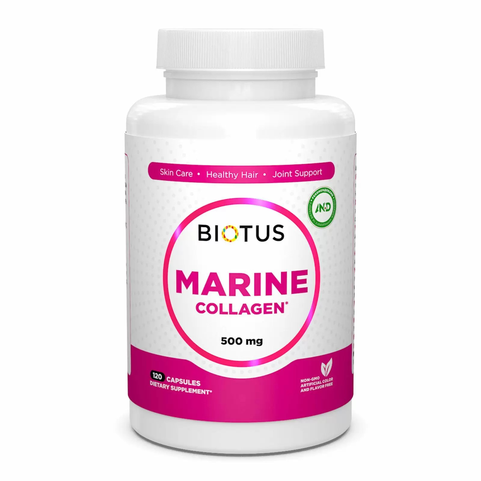 Biotus Marine Collagen 500 mg 120 caps /60 servings/ - зображення 1