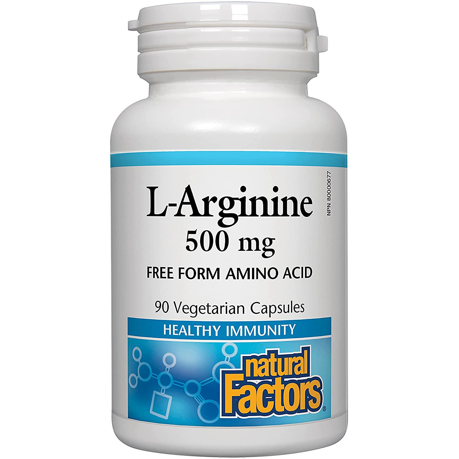 Natural Factors L-Arginine 500 mg 90 caps /45 servings/ - зображення 1