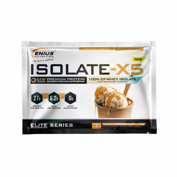 Genius Nutrition Isolate-X5 33 g /sample/ Vanilla Ice Cream - зображення 1