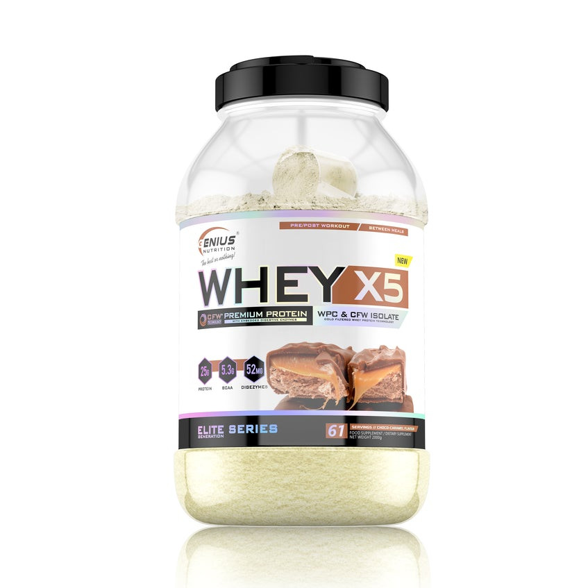 Genius Nutrition Whey-X5 2000 g /61 servings/ Choco Caramel - зображення 1