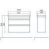 Аква Родос Вінтаж консольная 100 з умивальником Frame (Севілья) (АР000040271) - зображення 3