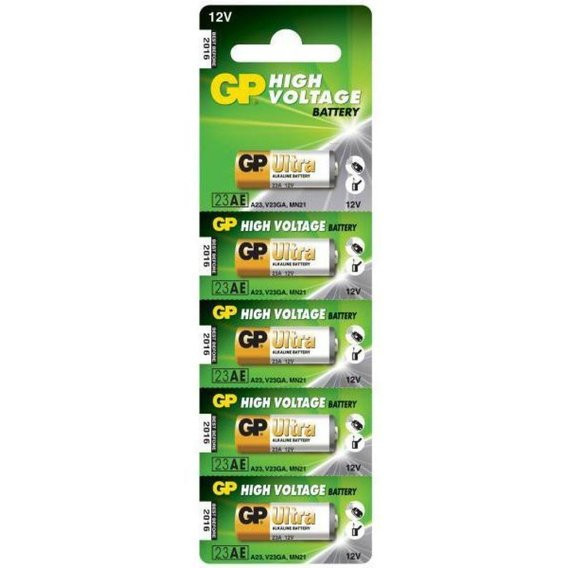 GP Batteries 23A bat Alkaline 5шт (23AE-U5) - зображення 1