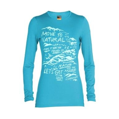 Icebreaker 200 Oasis LS Crewe Travel Diaries S ARCTIC TEAL - зображення 1