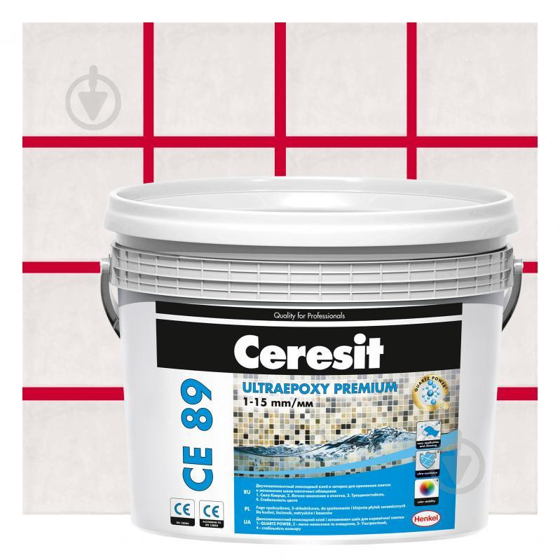 Ceresit CE 89 Ultraepoxy Premium 2,5 л червоний рубін - зображення 1