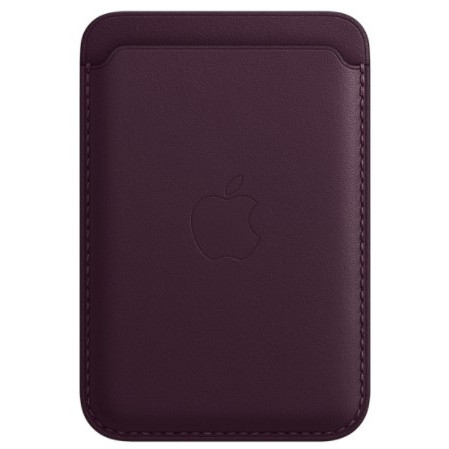 Apple iPhone Leather Wallet with MagSafe - Dark Cherry (MM0T3) - зображення 1
