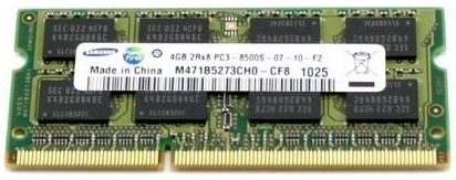 Samsung 4 GB SO-DIMM DDR3 1066 MHz (M471B5273CH0-CF8) - зображення 1