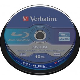 Verbatim BD-R DL 50GB 6x Cake Box 10шт (43746)