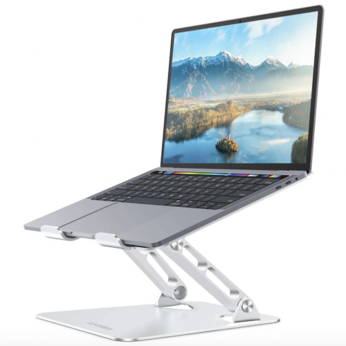 AKSEA Ergonomic Adjustable Laptop Stand (SILVER01) - зображення 1