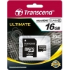 Transcend 16 GB microSDHC class 10 + SD Adapter TS16GUSDHC10 - зображення 1