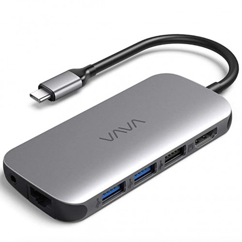 VAVA USB-C Hub 9-in-1 Adapter with PD Power Delivery 4K USB C to HDMI, USB 3.0 (VA-UC006) - зображення 1