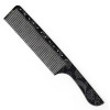 Ycombs Гребінець з довгим зубом та ручкою Y3 carbon laser ET 21,5 см. С065 - зображення 1