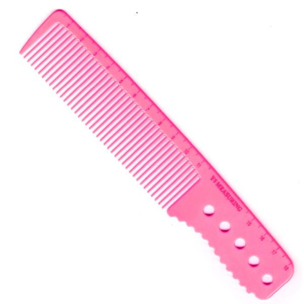 Ycombs Рожевий гребінець з ручкою та лінійкою Y5 Exotic color line 18 см. - зображення 1