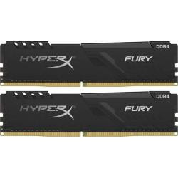 HyperX 16 GB (2x8GB) DDR4 3600 MHz Fury Black (HX436C17FB3K2/16) - зображення 1