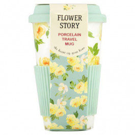 Keramia Чашка Flower Story Yellow Rose с силиконовой крышкой 440 мл 21-279-065