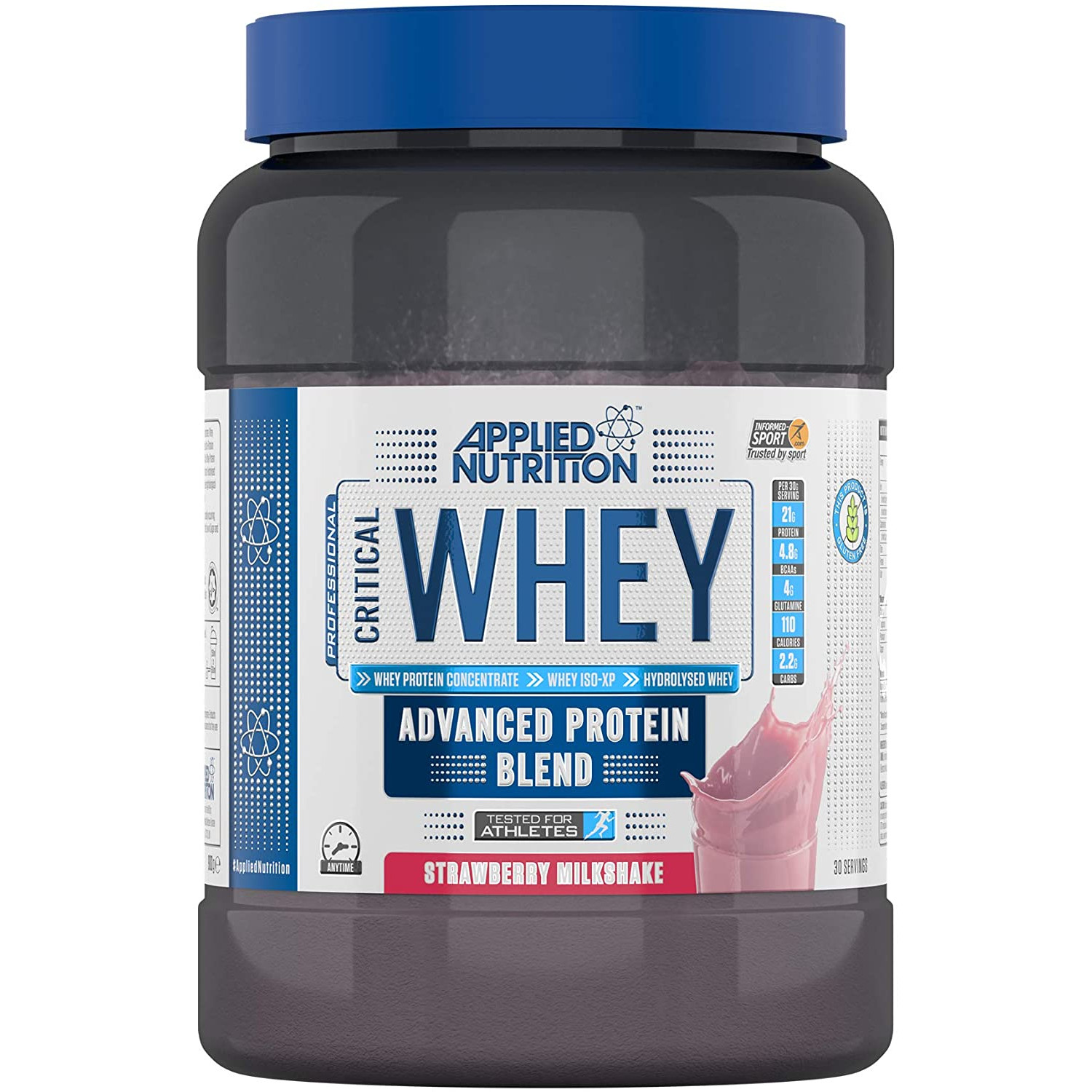 Applied Nutrition Critical Whey Protein 900 g /30 servings/ Strawberry Milkshake - зображення 1