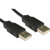 Voltronic Power USB2.0 AM/AM 1.5m Black (YT-AM/AM-1.5TBK) - зображення 1