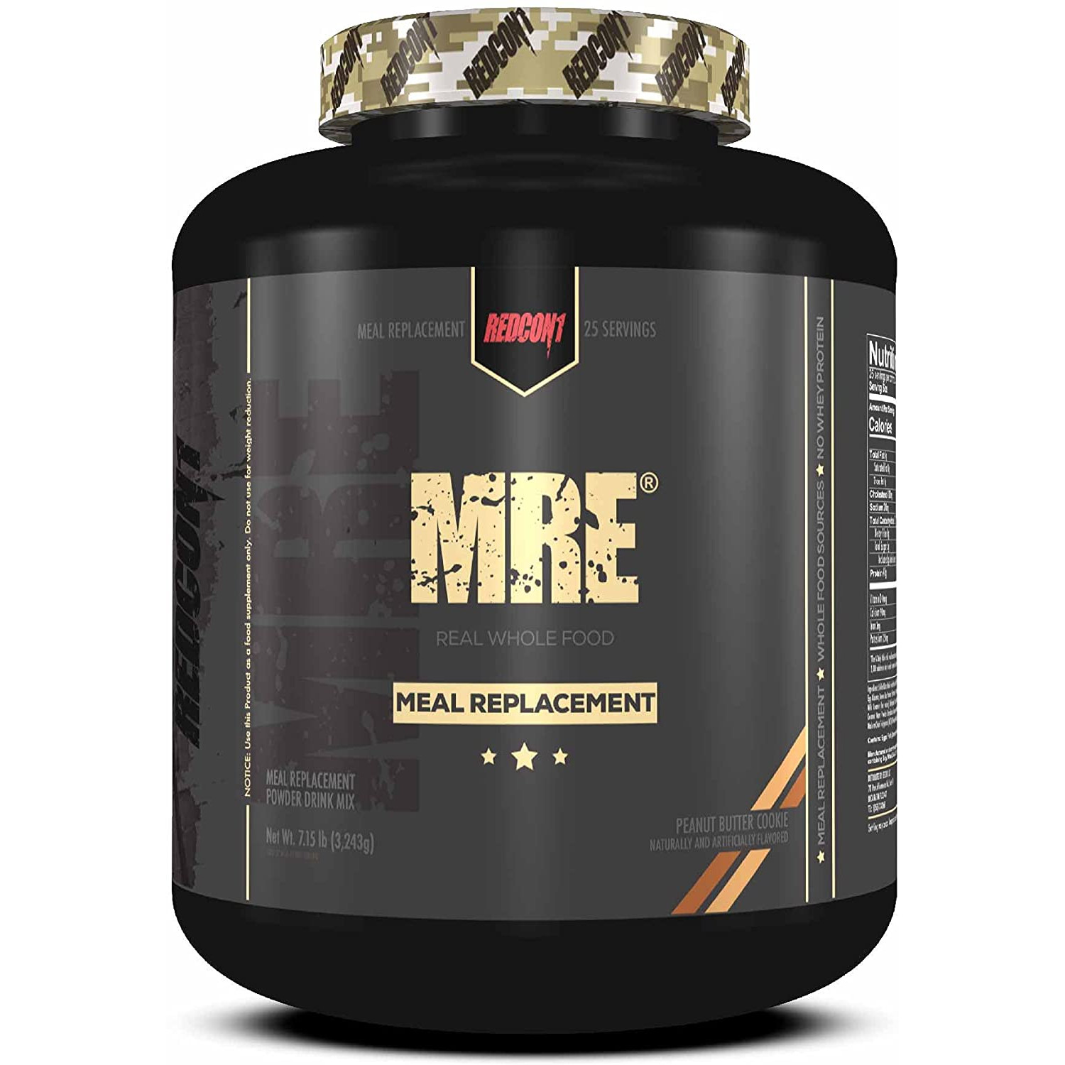 RedCon1 MRE Meal Replacement 3243 g /25 servings/ Peanut Butter Cookie - зображення 1