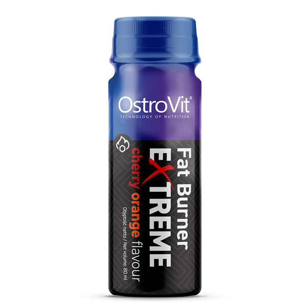 OstroVit Fat Burner eXtreme Shot 80 ml /2 servings/ Cherry Orange - зображення 1