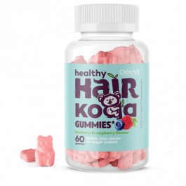   OstroVit Healthy Hair Koala Gummies 60 tabs Blueberry Raspberry