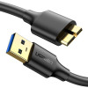 UGREEN US130 USB-A 3.0/Micro USB 3.0 Black 1m (10841) - зображення 1