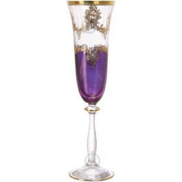 Combi Набор бокалов для шампанского Violet and Gold 190 мл 6 шт. (G573Z-110/1)