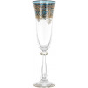 Combi Набор бокалов для шампанского Blue and Gold 190 мл 6 шт. (G561Z-110/1) - зображення 1